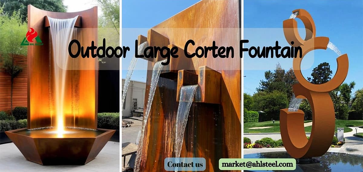 Outdoor Large Metal Water Fountains